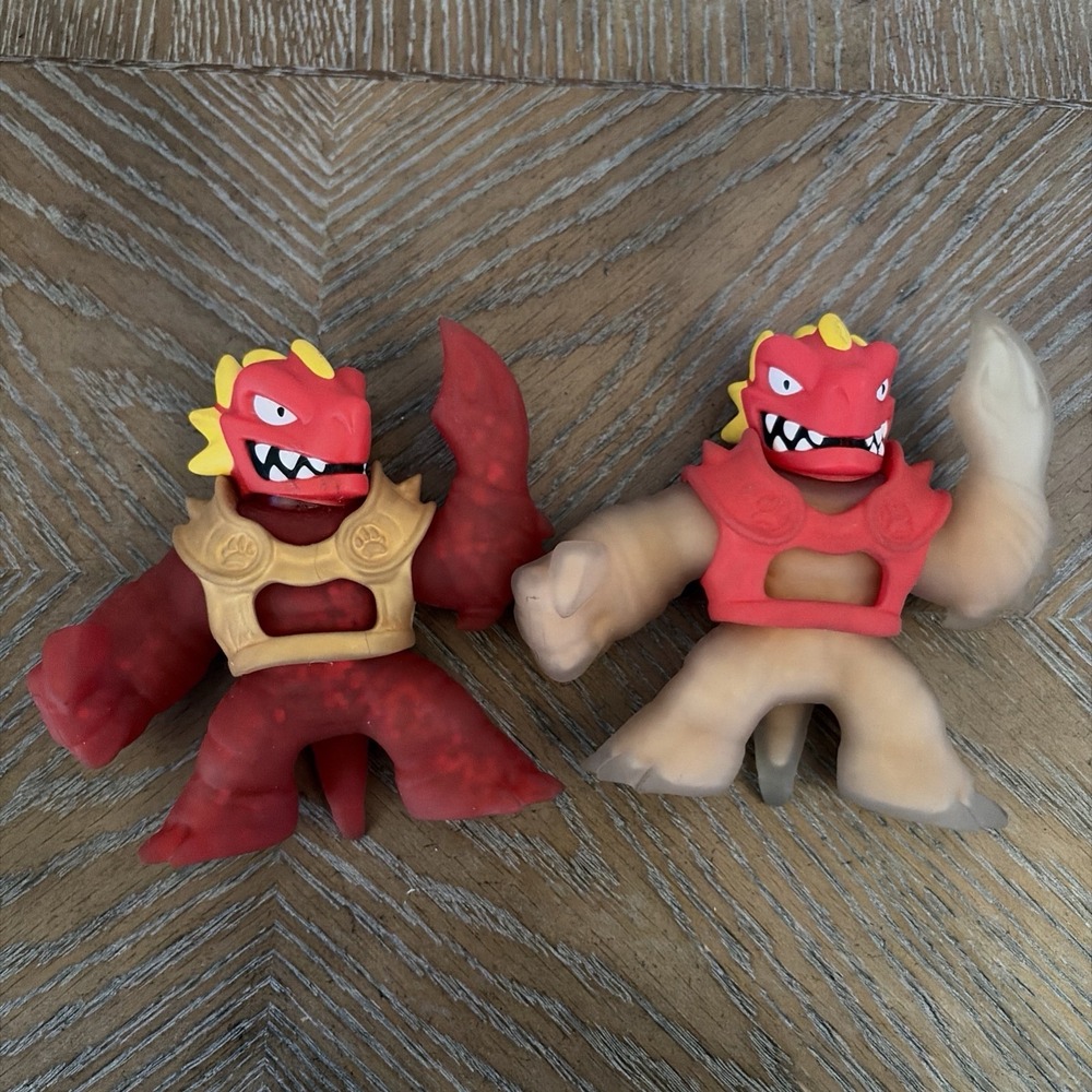 Heroes Of Goo Jit Zu Squishy Figure Golden and Friend Blazagon Lot Toy Set